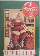 1995 Coca Cola Christmas Santa Playing Cards, Green Box, sealed - $5.95