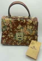 NEW! Vintage Botanical Collection Chauny Satchel Patricia Nash Leather F... - $168.29