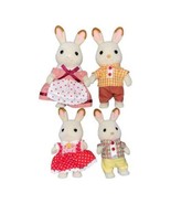 4 Calico Critters Hopscotch Rabbit Family Mother Heidi father Harlin Bel... - $22.56