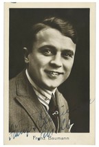 Franz Baumann Postcard Signed By Franz Baumann German Actor, Songwriter, Singer - £97.63 GBP