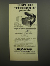 1952 RCA Victor Model 2ES38 Phonograph Advertisement - £14.53 GBP