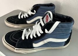 Vans Sk8-Hi Shoes Mens Size 10 Blue Black High Top Skater Skateboarding ... - $10.64