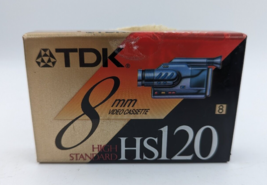 TDK 8MM Tape High Standard HS 120 Video Cassette - £6.41 GBP