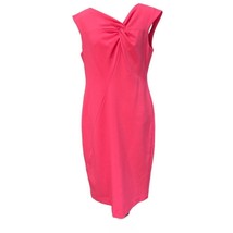 Jones New York Womens Sheath Dress Pink Stretch V Neck Sleeveless Knit Z... - £17.11 GBP
