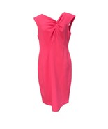 Jones New York Womens Sheath Dress Pink Stretch V Neck Sleeveless Knit Z... - $413.77 MXN