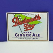 Label soda pop ephemera advertising vintage sign Dartmouth Dry Newport N... - £7.69 GBP