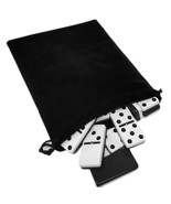 Domino Double Six 6 Two Tone Black and White Tiles Jumbo Tournament Prof... - $39.99