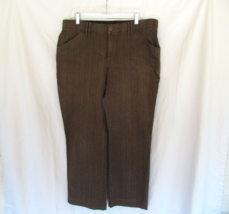 Lee Comfort stretch waistband jeans Size 16 short brown inseam 29&quot; - £12.05 GBP