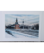 Harry Lamar Richardson Signed Watercolor Print &quot;Point of Rocks Station L... - $166.06 CAD
