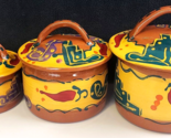 SONJA TEMPLETON Vtg Handpainted Multicolor CANISTER SET Southwestern ART... - £157.26 GBP