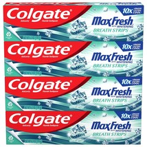 Colgate Max Fresh Whitening Toothpaste with Mini Strips, Clean Mint Toothpaste f - £25.57 GBP