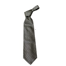 BAUMLER Men&#39;s Fashion Necktie Navy Gray Woven Silk 57&quot;x3.75&quot; - £11.99 GBP