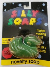 Vintage Silly Soaps Novelty Soap Non Toxic New Old Stock Green Duck U164 - £6.38 GBP