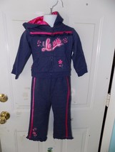 Levi&#39;s 2 PC Blue/Pink Outfit Size 24 Months Girl&#39;s EUC - £15.98 GBP