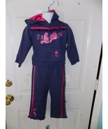 Levi&#39;s 2 PC Blue/Pink Outfit Size 24 Months Girl&#39;s EUC - £16.03 GBP