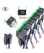 6 Pack 5Pin Automotive Car Audio Relay Switch Harness 30A Fuse 14 Awg Wi... - £26.67 GBP