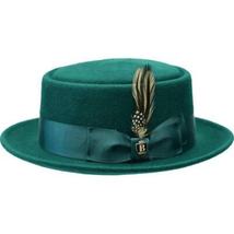 Bruno Capelo Dress Hat Australian Wool Crushable Pork Pie Jazz PP109 Emerald image 6