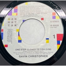 Christopher Gavin One Step Closer to You / Instrumental 45 R&amp;B Soul 1986 - £5.18 GBP