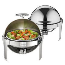 VEVOR 2pcs Chafing Dish Buffet Set, 6 Qt, 2 Full Size, Stainless Steel, ... - $149.99