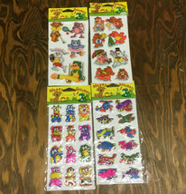 Vintage puffy stickers lot still in original packages cute animals airplanes - £36.36 GBP