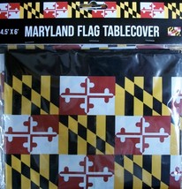 Maryland Flag Design 4.5&#39; x 6&#39;Ft Tablecover - $7.99