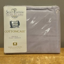 Select Edition Cottoncale Soft Lilac Full Flat Sheet 180 Threads Cotton NEW - $468.81 MXN