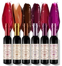 6 Color Wine Lip Tint, Matte Liquid Lipstick Waterproof Natural Lip Stains Set - £7.95 GBP