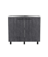 Utility Sink Cabinet Burwood, Kitchen, Smoky Oak - $633.57 CAD