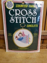 NEW Counted Thread Cross Stitch Circlets 3 3/4” Round “Angel” #331 &amp; 3.2... - $17.21