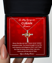 Cuban Fiancee Necklace Gifts - Cross Pendant Jewelry Valentines Day Present  - £39.80 GBP