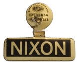 Rare Nixon Gold &amp; Black Font Vintage Political Campaign Tab - £6.24 GBP