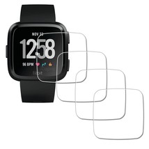 Screen Protector For Fitbit Versa Lite Edition/Fitbit Versa Smart Watch [4 Pack] - £11.79 GBP