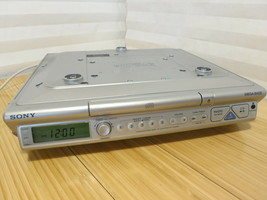 Sony CD Player Under Cabinet Stereo Compact Disc Clock AM FM Radio ICF-CD543RM - $55.74