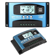 EEEKit MPPT 100A Solar Charge Controller, Upgraded Solar Panel 12V 24V Dual USB  - $54.99