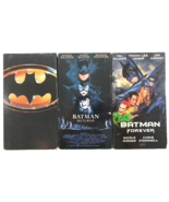 BATMAN MOVIE VHS Tape Lot 3 TIM BURTON 1989 Original + Returns &amp; Forever... - £15.54 GBP