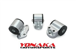 Yonaka Aluminum Motor Mounts Civic Del Sol Integra EG DC B16A B18C 3-Bolt Post - £113.25 GBP