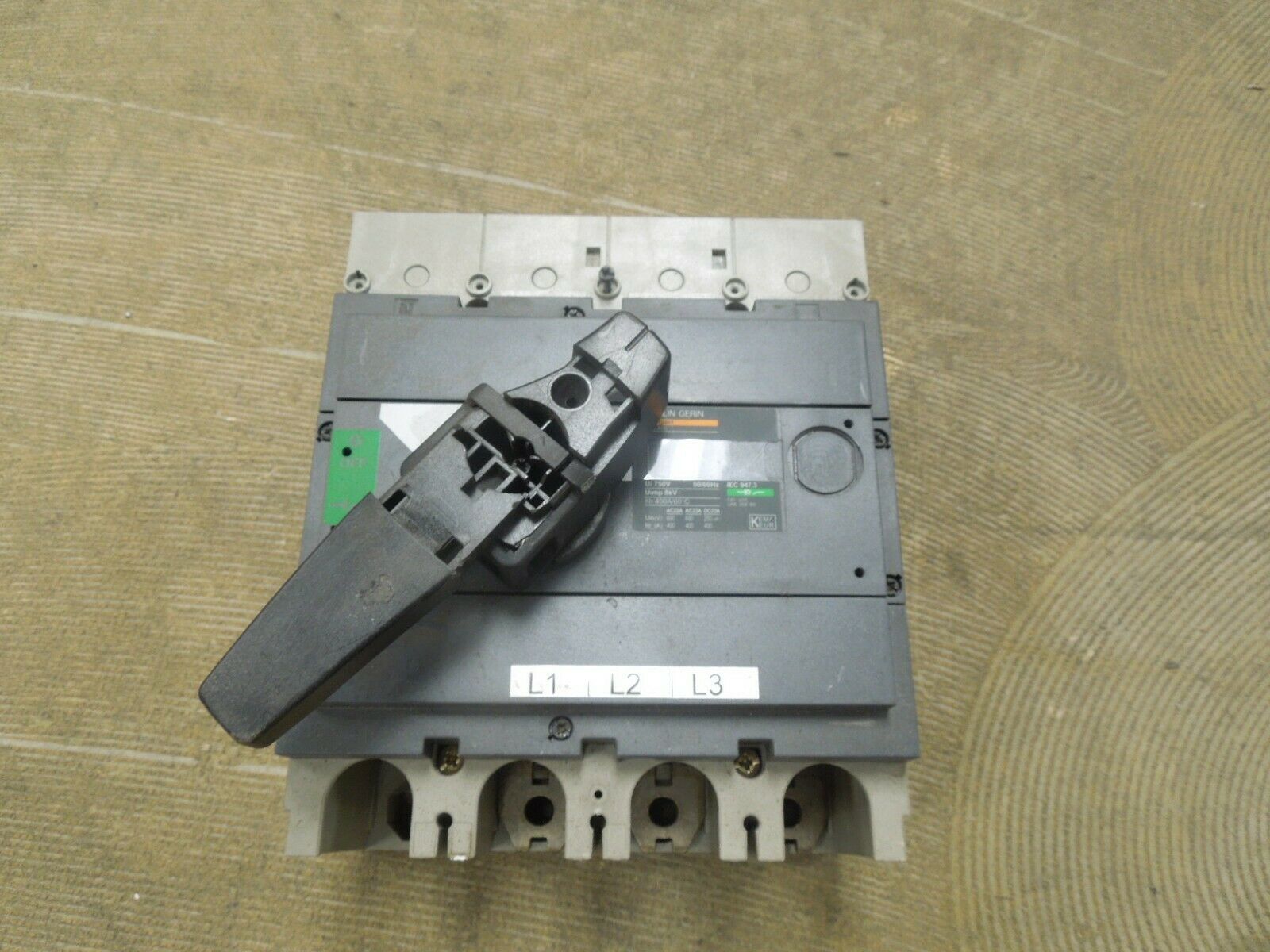 Merlin Gerin INS400 400A 690VAC Molded Case Switch Used *Missing Handle ... - $90.00