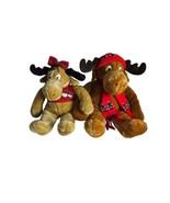 Vintage 87&#39; Mooseltoe &amp; Holly Commonwealth Christmas Holiday Moose Stuff... - £21.28 GBP