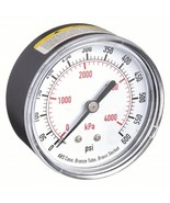 Pressure Gauge 0 to 600 PSI 2 1/2 in Dial 1/4&quot; MNPT Brass Bronze Back AB... - $182.40 MXN