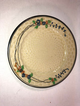Majolica 9 Inch Basket Weave Pattern Hotta Yu Shoten Vintage - $29.99