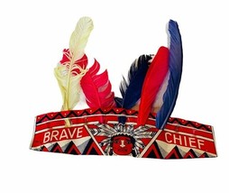 Cowboy Western Toy hat War Bonnet Head Dress Brave Chief Native Feather Japan - £73.65 GBP