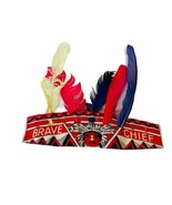 Cowboy Western Toy hat War Bonnet Head Dress Brave Chief Native Feather ... - £74.07 GBP