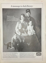 Vintage 1969 Texaco Sky Chief  Print Ad A Message To Jack Benny From The... - $4.96