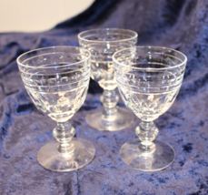 Val St Lambert Kent York - 3 Wine Glasses - $38.99