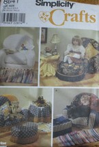 Simplicity Crafts Pattern 8641 Stuffed Chair Ottoman Table Rug for 18&quot; D... - $8.90