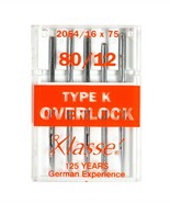 Klasse Serger Type K Overlock Size 80/12 Needles 5 Pack - $6.16 CAD