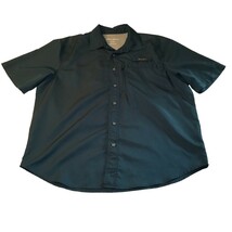 Eddie Bauer Short Sleeve Button Front Hiking Fishing Shirt Men&#39;s Size Large - $355.44 MXN