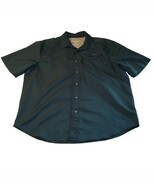 Eddie Bauer Short Sleeve Button Front Hiking Fishing Shirt Men&#39;s Size Large - €16,23 EUR