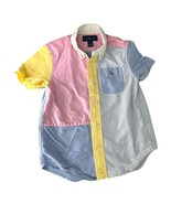 Polo Ralph Lauren Toddler Striped Cotton Oxford Fun Shirt Size 4T Patchwork - $19.79