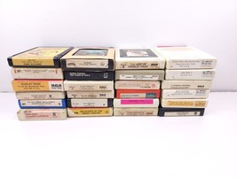 8 Track Tape Lot of 24, Elvis Cash Williams Pride Sinatra Rogers Twitty (2 New) - £138.84 GBP